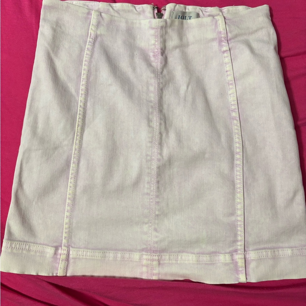 Jolt Tan Mini Pencil Skirt for Casual Work